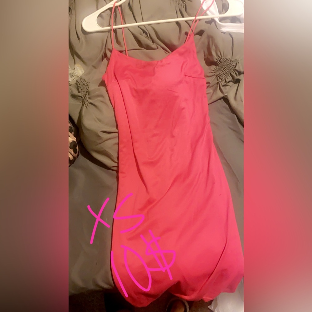 pink tight fitted dress